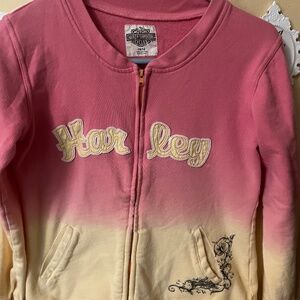 Youth Harley Davidson zip up jacket🌺